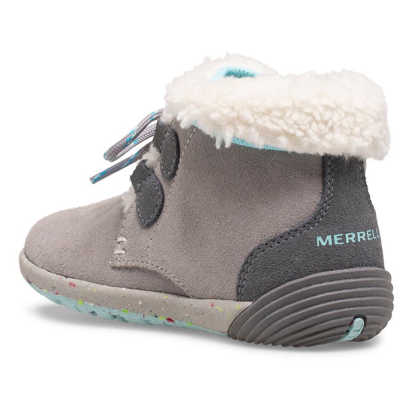 Bottes Merrell Bare Steps Cocoa Jr. Grise Enfant | Y.I.BDIP